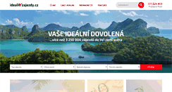 Desktop Screenshot of idealnizajezdy.cz